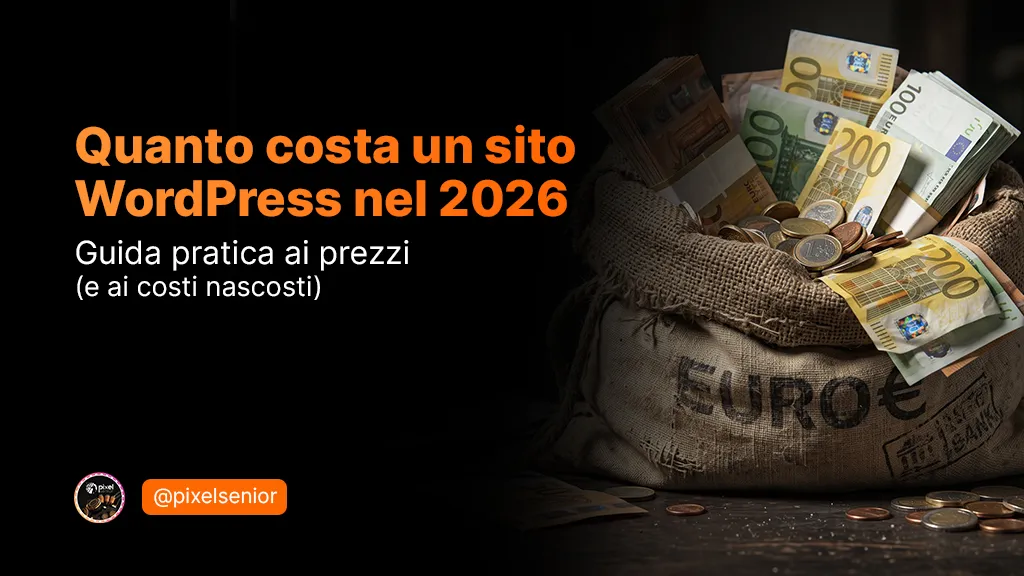 quanto costa un sito web WordPress nel 2026